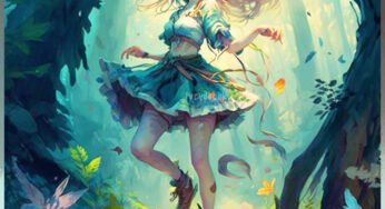 The girl who loves to dance in the forest